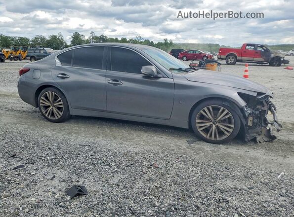 JN1EV7AR0JM441184 2018 INFINITI Q50 Gray Դիմացի տեսք