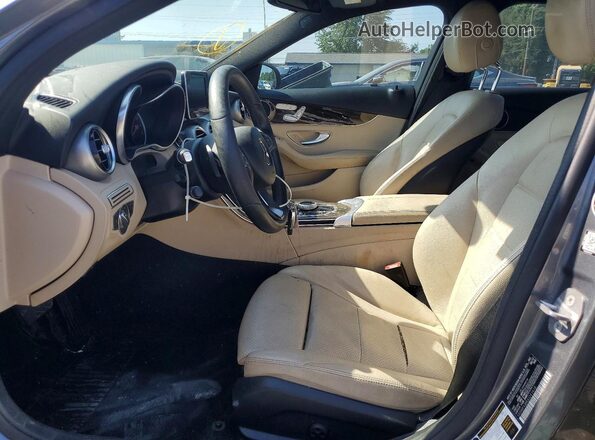 55SWF4JB8JU241418 2018 MERCEDES-BENZ C Gray Widok deski rozdzielczej