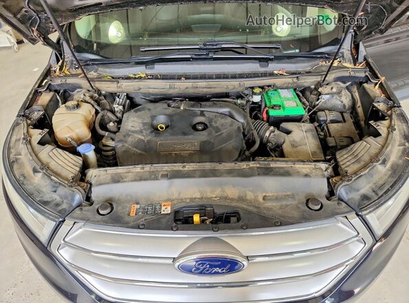 2FMPK4K93HBC52388 2017 FORD EDGE Black Vista de la etiqueta del VIN