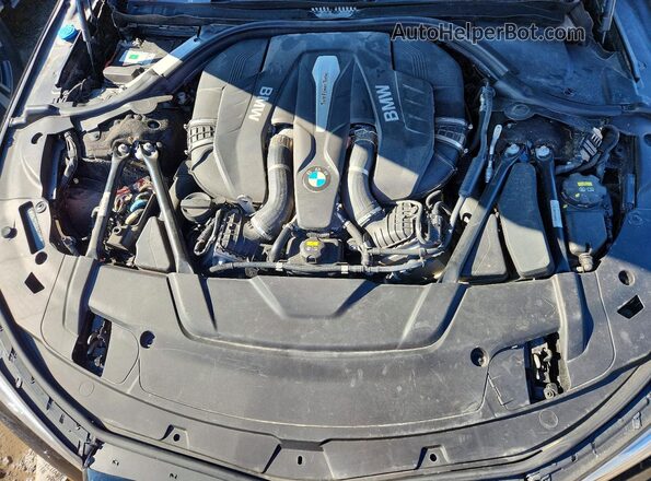 WBA7F2C50JG424686 2018 BMW 7 SERIES Black ძრავის განყოფილების ხედი