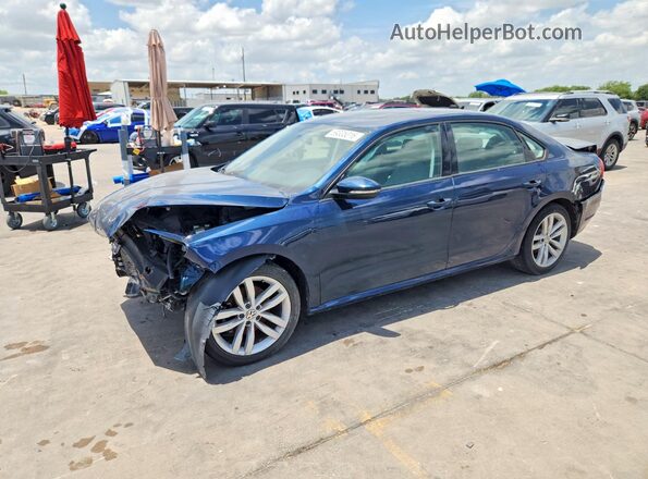 1VWLA7A38KC014254 2019 VOLKSWAGEN PASSAT Blue Задня ліва чверть