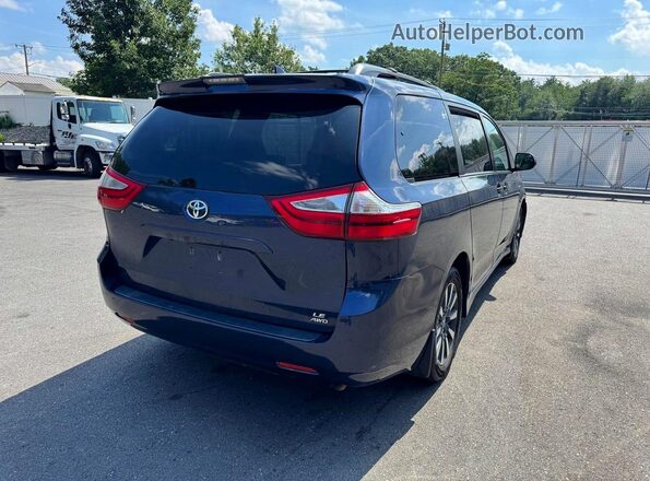 5TDJZ3DC1JS189479 2018 TOYOTA SIENNA Синий Передняя правая четверть