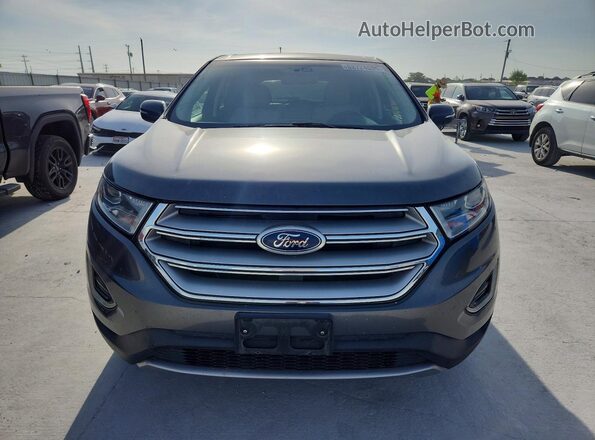 2FMPK3K95JBC15732 2018 FORD EDGE Gray Vista trasera