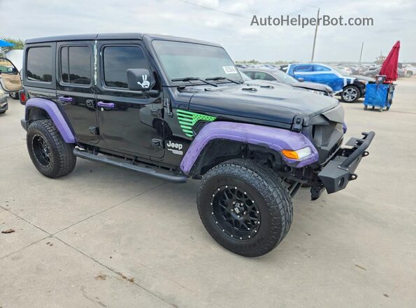 1C4HJXDG9LW241203 2020 JEEP WRANGLER Black Widok z przodu