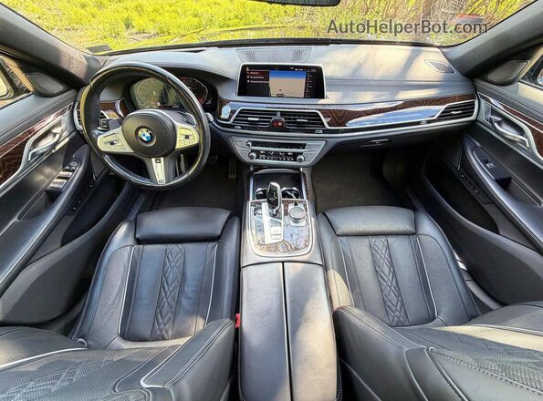 WBA7T4C03NCK23662 2022 BMW 7 SERIES Black უკანა სავარძლების ხედი