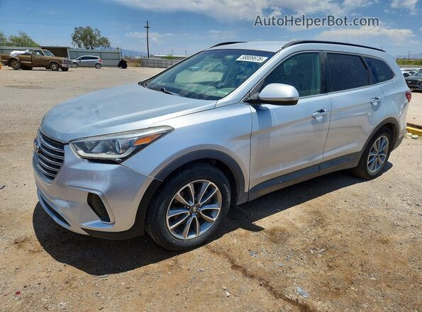 KM8SM4HF0HU205265 2017 HYUNDAI SANTA FE Silver Rear left