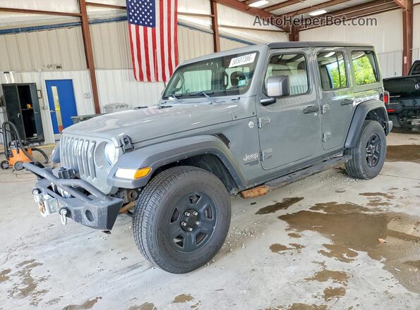 1C4HJXDN5JW332514 2018 JEEP WRANGLER Gray Rear left