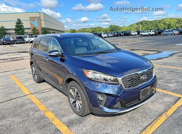 5XYPHDA51KG533285 2019 KIA SORENTO Blue Задня ліва чверть