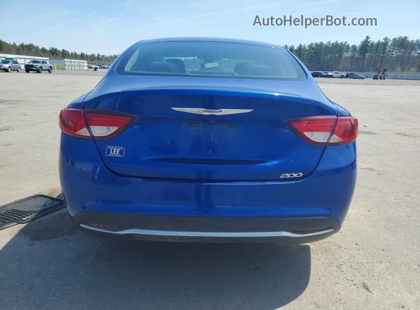1C3CCCAB2GN155902 2016 CHRYSLER 200 Blue Rear view