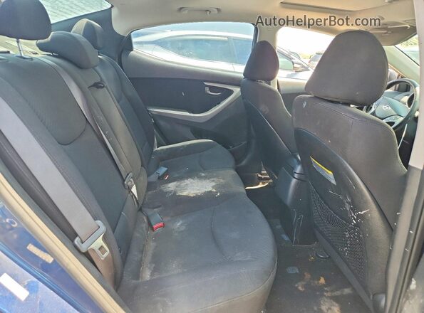 KMHDH4AE0GU568629 2016 HYUNDAI ELANTRA Blue Widok wnętrza z tyłu