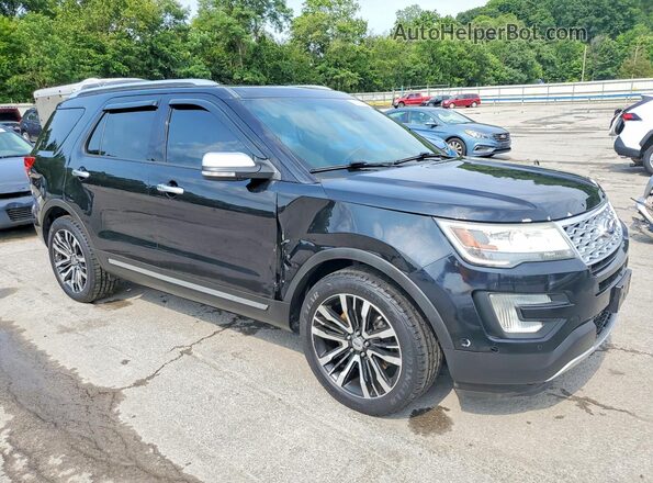 1FM5K8HT1GGD22883 2016 FORD EXPLORER Black Front view
