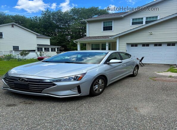 5NPD84LF4KH471351 2019 HYUNDAI ELANTRA Серебряный Задняя правая четверть