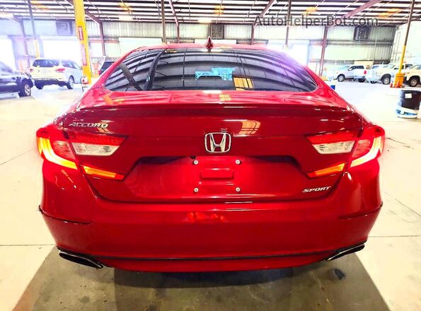 1HGCV1F33JA248262 2018 HONDA ACCORD Red წინა სალონის ხედი