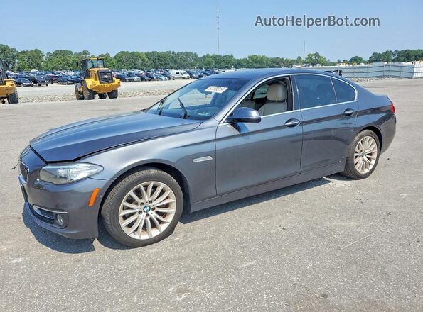 WBA5A7C52GG643628 2016 BMW 5 SERIES Gray Trasero izquierdo