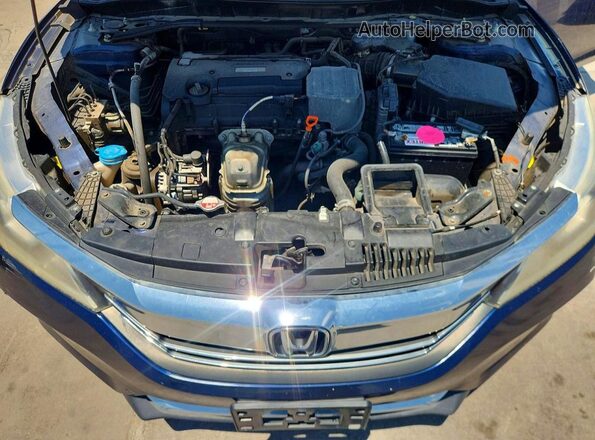 1HGCR2F72HA296634 2017 HONDA ACCORD Blue Widok komory silnika