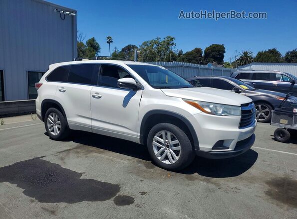 5TDZKRFH9GS144964 2016 TOYOTA HIGHLANDER White Դիմացի տեսք