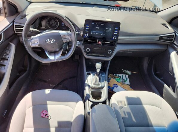 KMHC65LD3MU254996 2021 HYUNDAI IONIQ White Սարքավորումների վահանակի տեսք