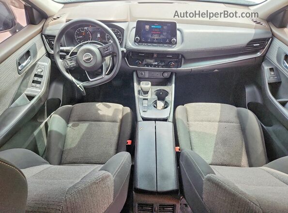 5N1BT3BA9NC709809 2022 NISSAN ROGUE Gray Սարքավորումների վահանակի տեսք