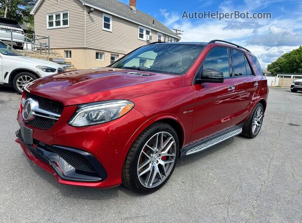 4JGDA7FB9JA997619 2018 MERCEDES-BENZ GLE Red უკანა მარცხენა