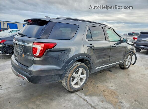 1FM5K8D8XHGC20985 2017 FORD EXPLORER Gray Delantero derecho