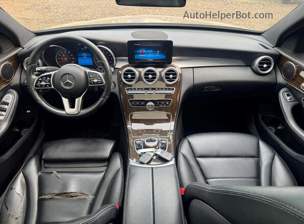 55SWF8EB5KU305546 2019 MERCEDES-BENZ C-CLASS Gold Vista de los asientos traseros