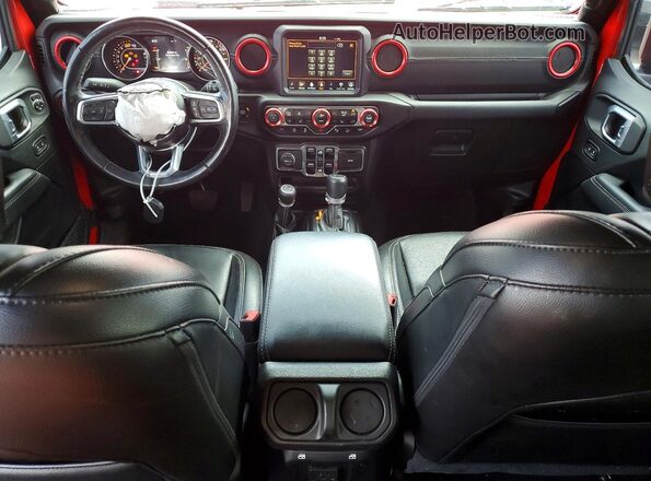 1C4HJXEN6LW218927 2020 JEEP WRANGLER Red Instrument cluster view