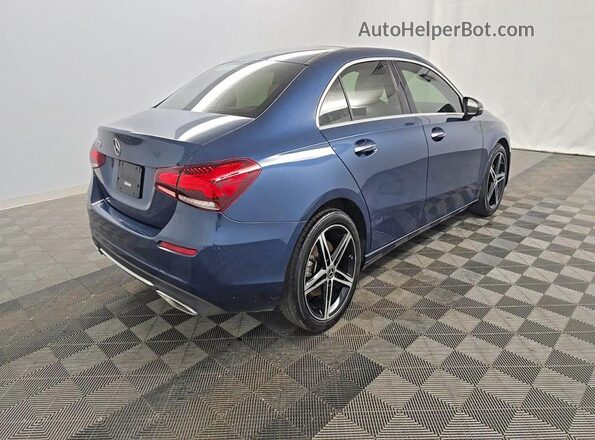W1K3G4EB0NJ353212 2022 MERCEDES-BENZ A Blue Передня права чверть