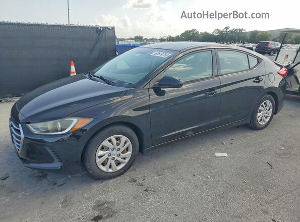 5NPD74LFXHH089403 2017 HYUNDAI ELANTRA Black უკანა მარცხენა
