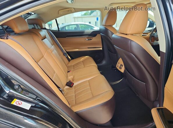58ABK1GG4GU006385 2016 LEXUS ES350 Black Widok wnętrza z tyłu