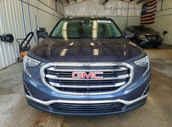 3GKALWEU4JL307660 2018 GMC TERRAIN Blue Вид ззаду