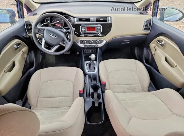 KNADM4A39G6633557 2016 KIA RIO Blue ხელსაწყოთა პანელის ხედი