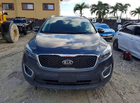 5XYPG4A38JG344438 2018 KIA SORENTO Угольный Вид сзади