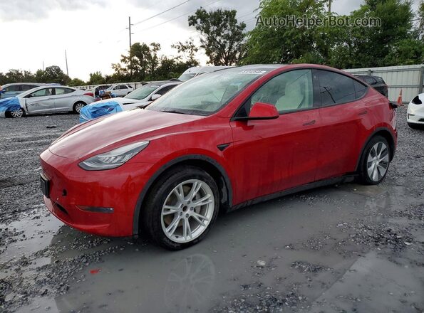 5YJYGDEDXMF110532 2021 TESLA MODEL Red Rear left