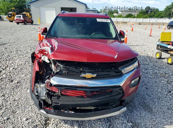 KL79MPSL2MB022987 2021 CHEVROLET TRAILBLAZER Red Rear view