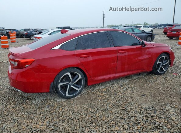 1HGCV1F38KA110007 2019 HONDA ACCORD Red წინა მარჯვენა