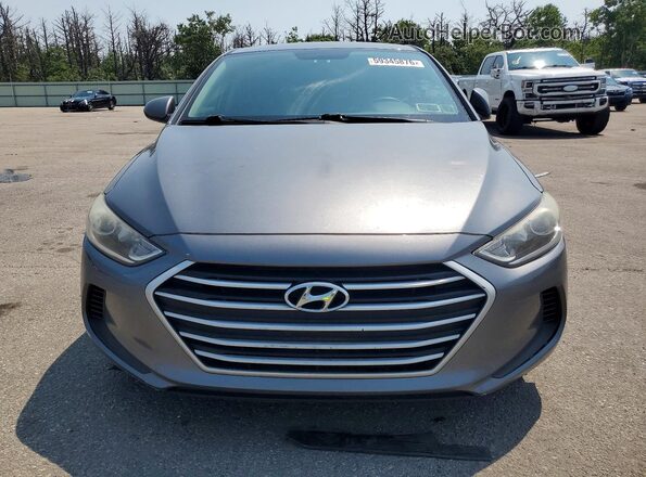 5NPD74LF9JH336979 2018 HYUNDAI ELANTRA Gray Widok z tyłu