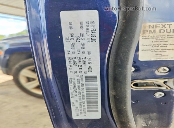 1C4NJPFA9GD794527 2016 JEEP PATRIOT Blue VIN կոդի պիտակի տեսք