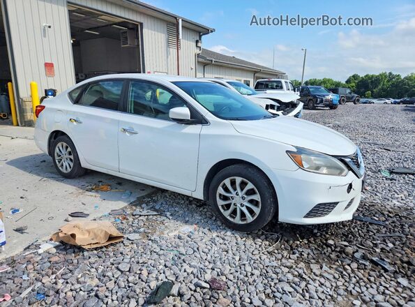 3N1AB7AP4KY314720 2019 NISSAN SENTRA White წინა ხედი