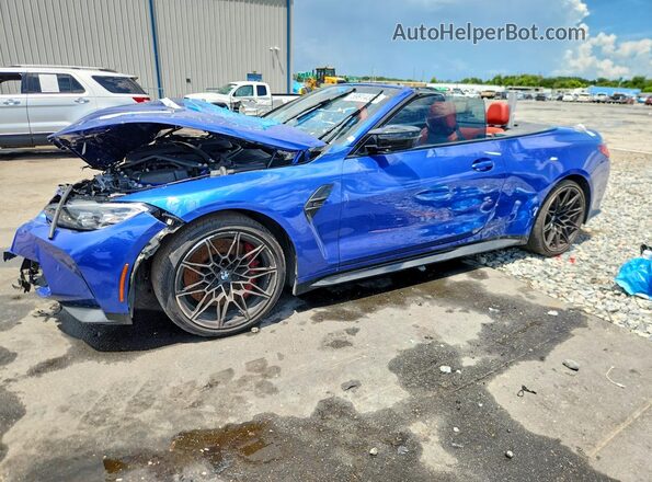 WBS33BA03RCN05324 2024 BMW M4 Синий Задняя левая четверть