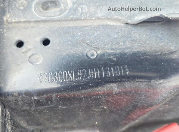 2C3CDXL92JH113101 2018 DODGE CHARGER Черный Вид наклейки с VIN-кодом