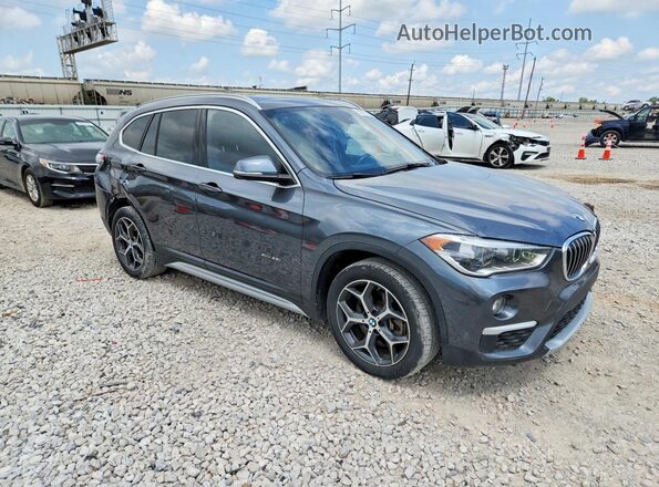 WBXHT3C34J5K27989 2018 BMW X1 Gray Դիմացի տեսք