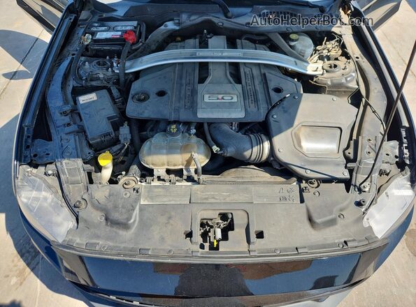 1FA6P8CF3K5120486 2019 FORD MUSTANG Black Vista del compartimento del motor