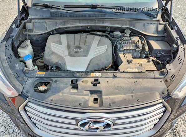 KM8SMDHF9HU209413 2017 HYUNDAI SANTA Black Вид наклейки з VIN-кодом
