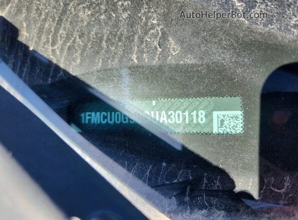 1FMCU0G90GUA30118 2016 FORD ESCAPE Gray VIN sticker view