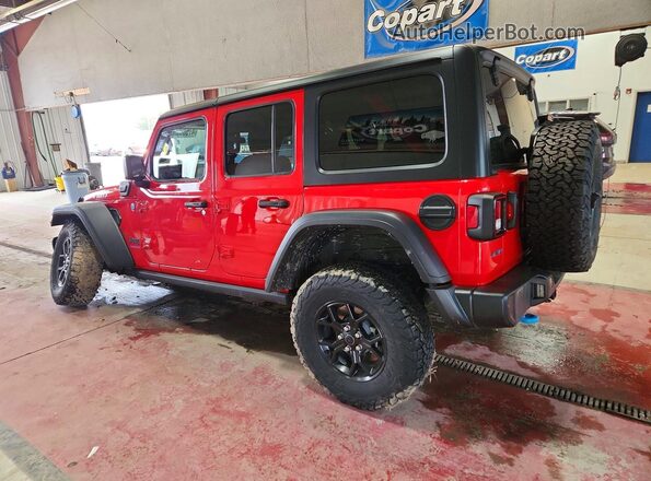 1C4RJXN61RW229128 2024 JEEP WRANGLER Red Rear right