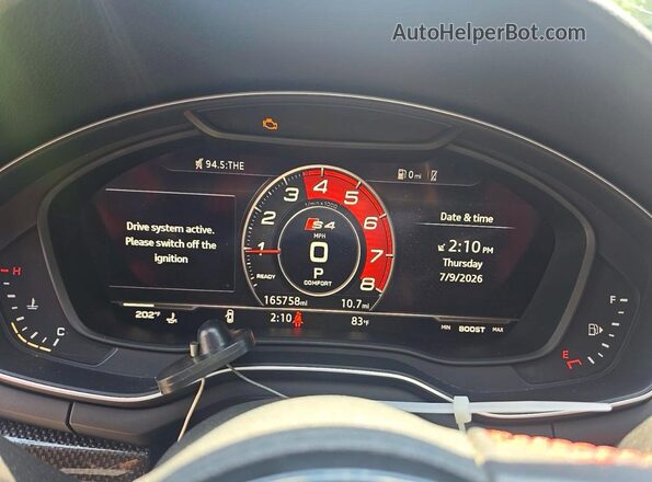 WAUC4AF41KA053138 2019 AUDI S4 White წინა პანელის ხედი