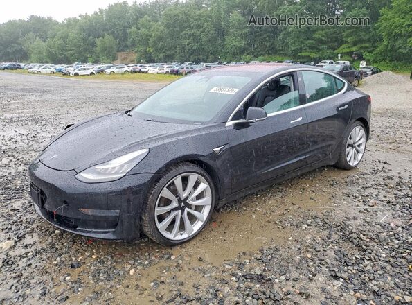 5YJ3E1EBXJF067304 2018 TESLA MODEL Черный Задняя левая четверть