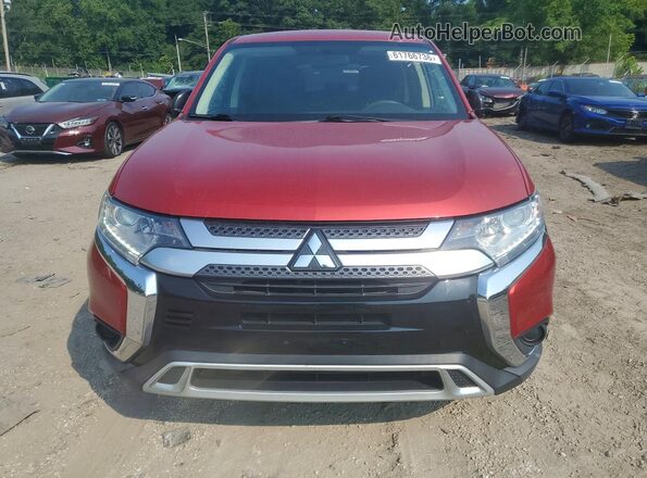 JA4AZ3A37KZ016337 2019 MITSUBISHI OUTLANDER Red Widok z tyłu