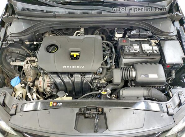 5NPD84LF0HH074924 2017 HYUNDAI ELANTRA Black Engine compartment view