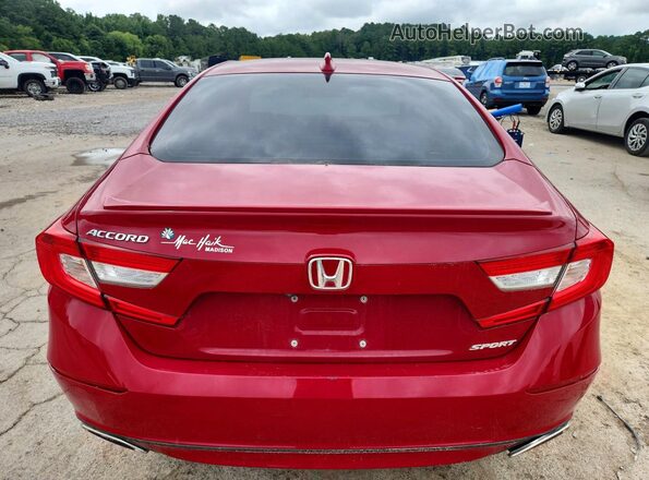 1HGCV1F38LA087037 2020 HONDA ACCORD Red Вид салону спереду